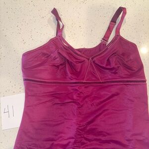 Ruby Ribbon Siren Cami - Fuchsia, size 38 (level 5, max support)